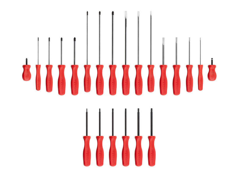 Hard Handle Screwdriver Set, 22-Piece (#0-#3, 1/8-5/16 in., T1030)