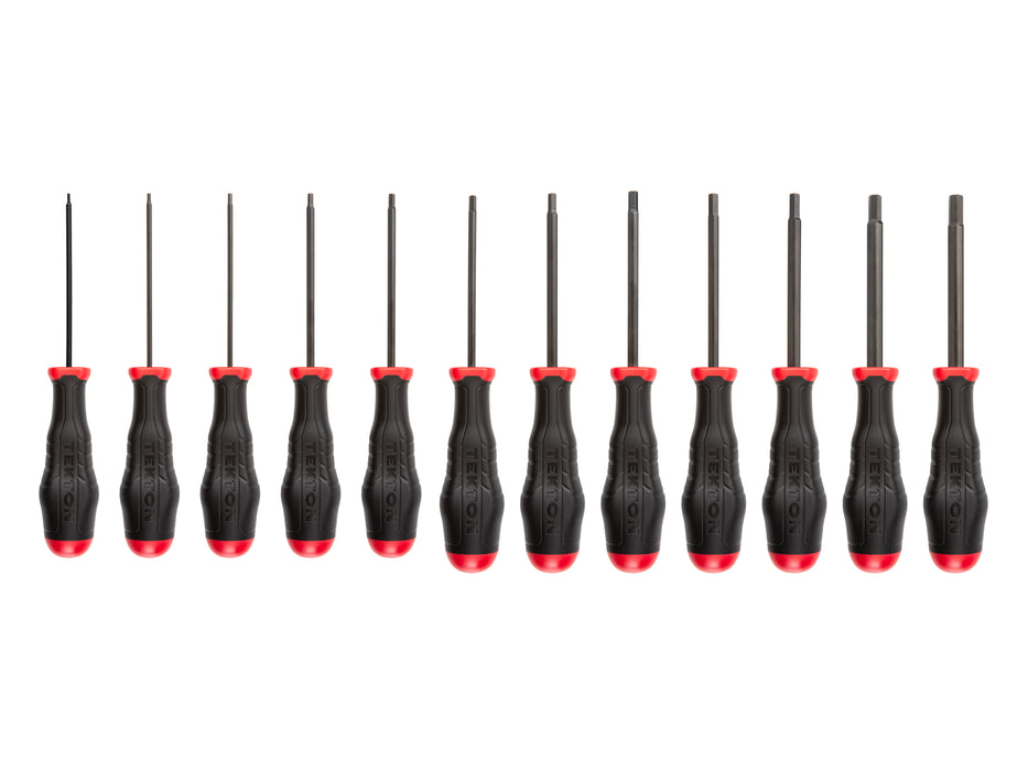 Hex Highorque Black Oxide Blade Screwdriver Set, 12-Piece (1.5-8 mm)