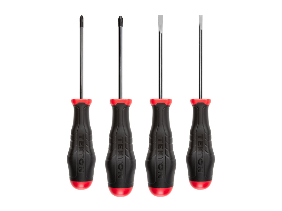 Highorque Screwdriver Set, 4-Piece (#1-#2, 3/16-1/4 in.)